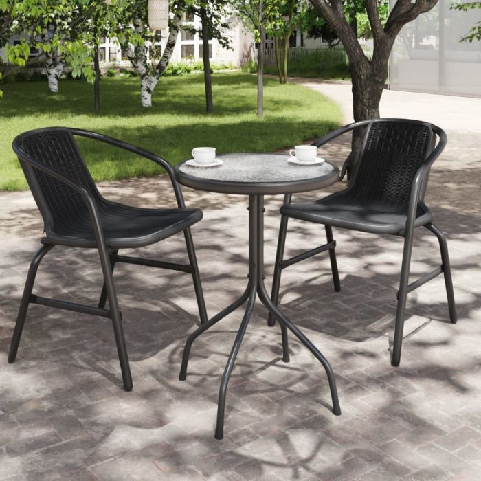 Garden Table Ã˜50x71 cm Steel Anthracite