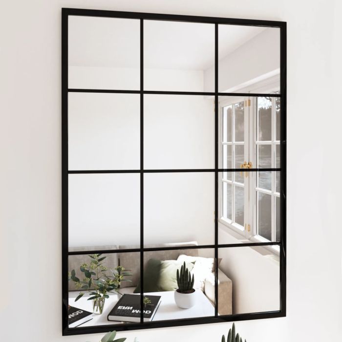 COZORA Metal Wall Mirror - Black