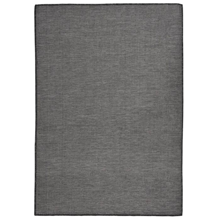 Outdoor Flatweave Rug 160x230cm Grey