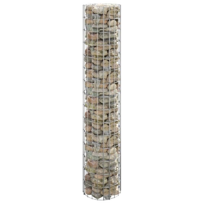 Circular Gabion Pole Galvanised Steel Ã˜30x150 cm