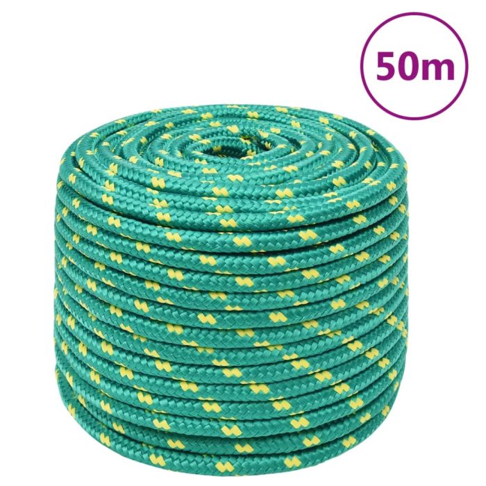 Boat Rope Green 14mm 50 m Polypropylene