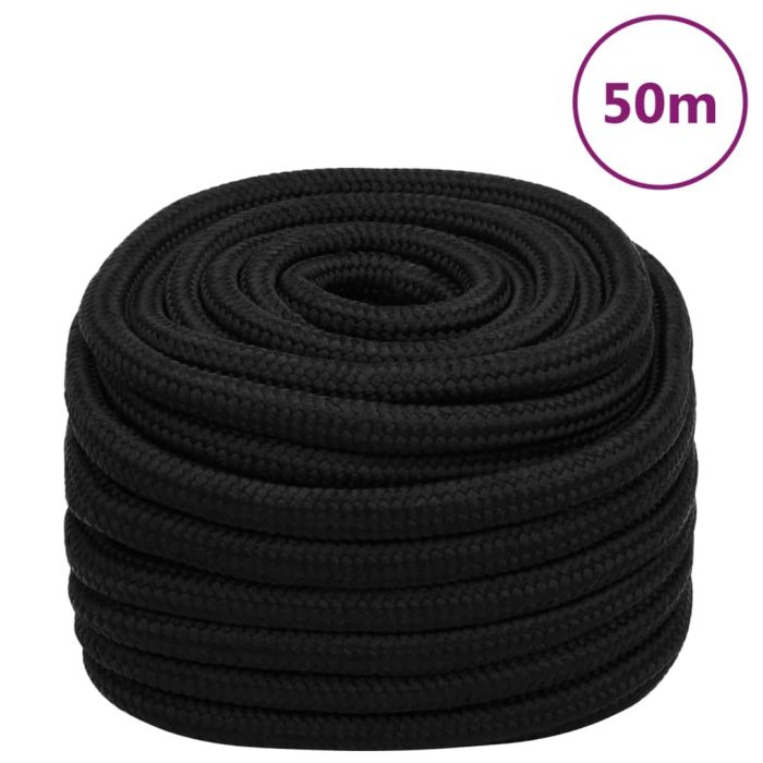 Work Rope Black 25mm 50 m Polyester