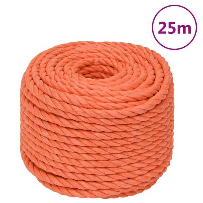 Work Rope Orange 14mm 25 m Polypropylene