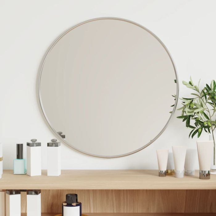 Wall Mirror Silver 40cm Round