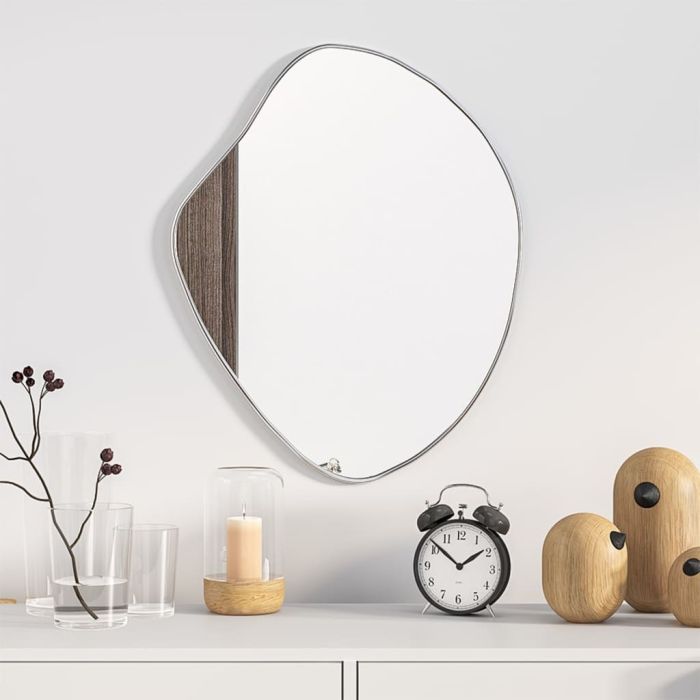 Wall Mirror Silver 50x40cm