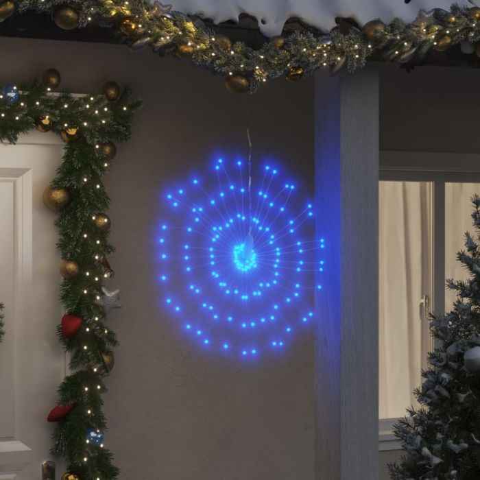 Faune Christmas Starburst Lights 140 LEDs 4 pcs Blue 17cm