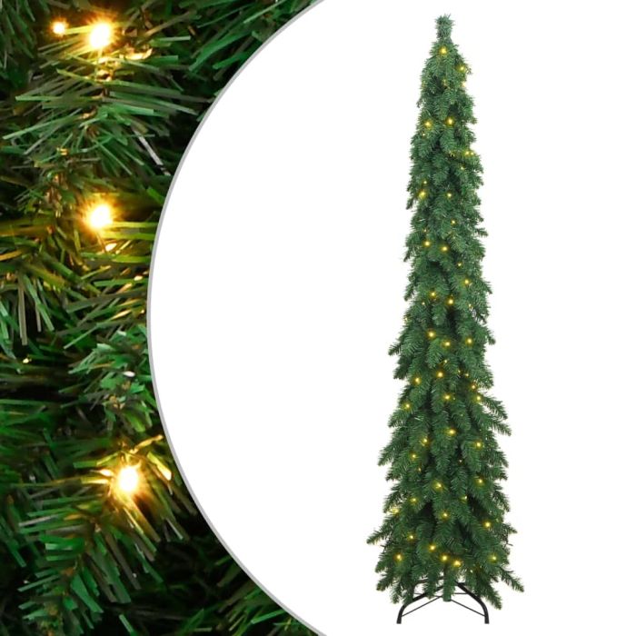 Fluer Artificial Pre-lit Christmas Tree 130 LEDs 210cm