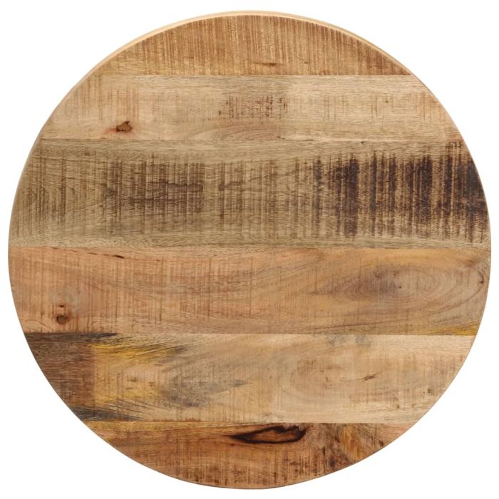 Table Top  60x1.5 cm Round Solid Wood Rough Mango