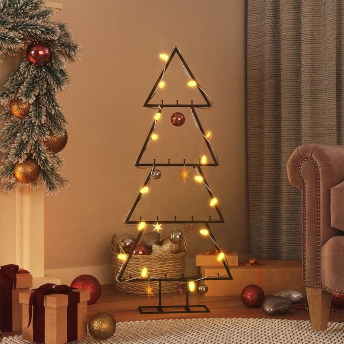 Roche 90cm Black Metal Christmas Tree Decoration