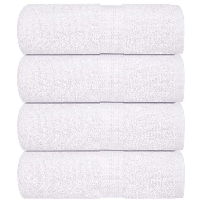 Soap Towels 4 pcs White 30x30 cm 360 gsm 100% Cotton