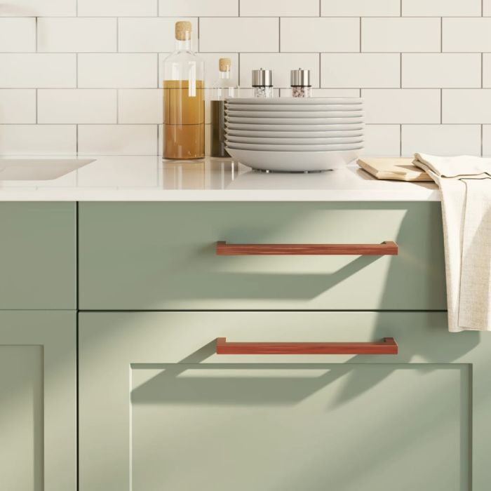 Cabinet Handles 20 Pcs Bronze 224mm Stainless Steel