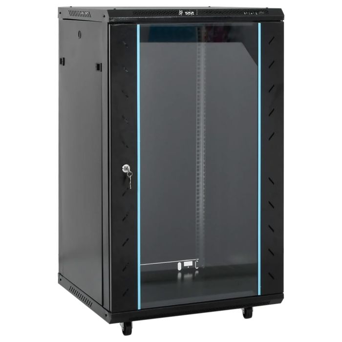 18U Network Cabinet with Swivel Feet 19" IP20 60x60x100 cm - vid-30266