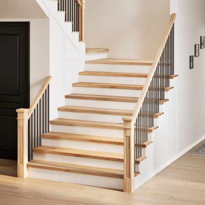 Stair Treads 12 Pieces Untreated 110x25x2 cm Solid Wood Oak