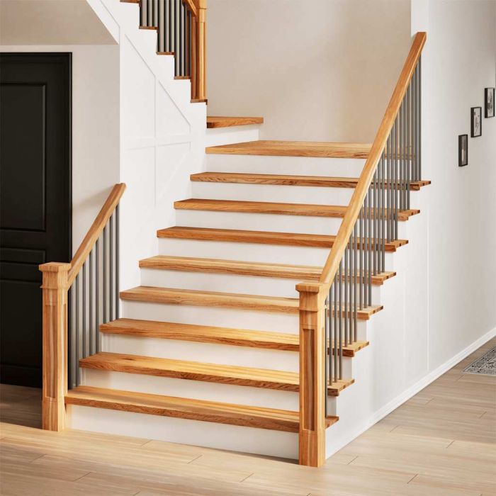 Stair Treads 20 Pieces Light Brown 110x30x2 cm Solid Wood Oak
