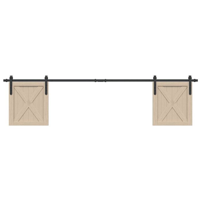 Sliding Cabinet Door Kit 213 cm Carbon Steel