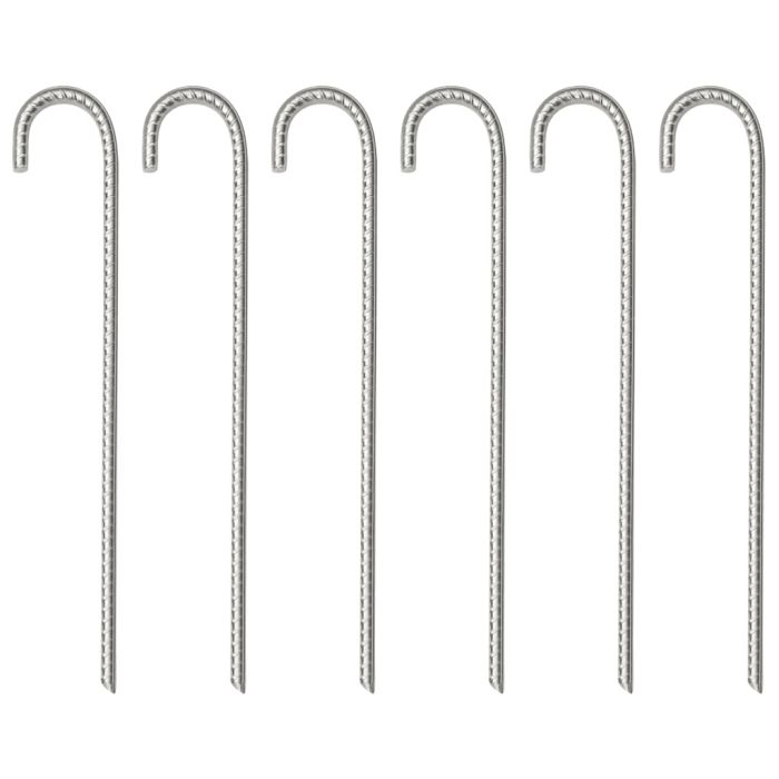 Tent Pegs 6 pcs 37 cm 10 mm Galvanised Steel
