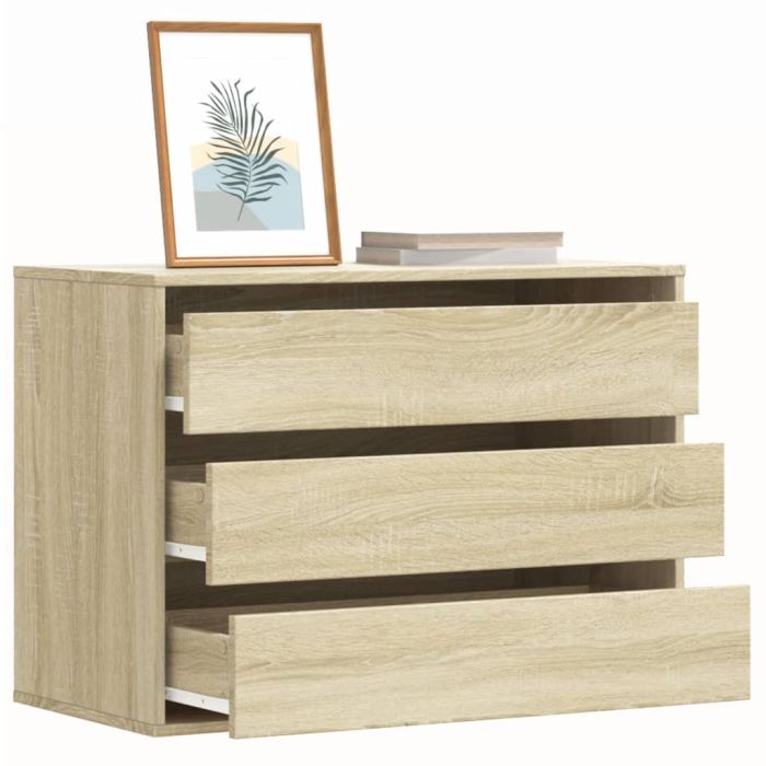 FEWISH Light Oak Finish Chest of Drawers - Medium-sized, 3 Drawers