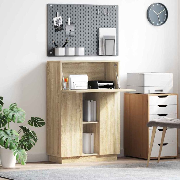 Sonoma Oak Computer Desk Sonoma oak Particle board Medium