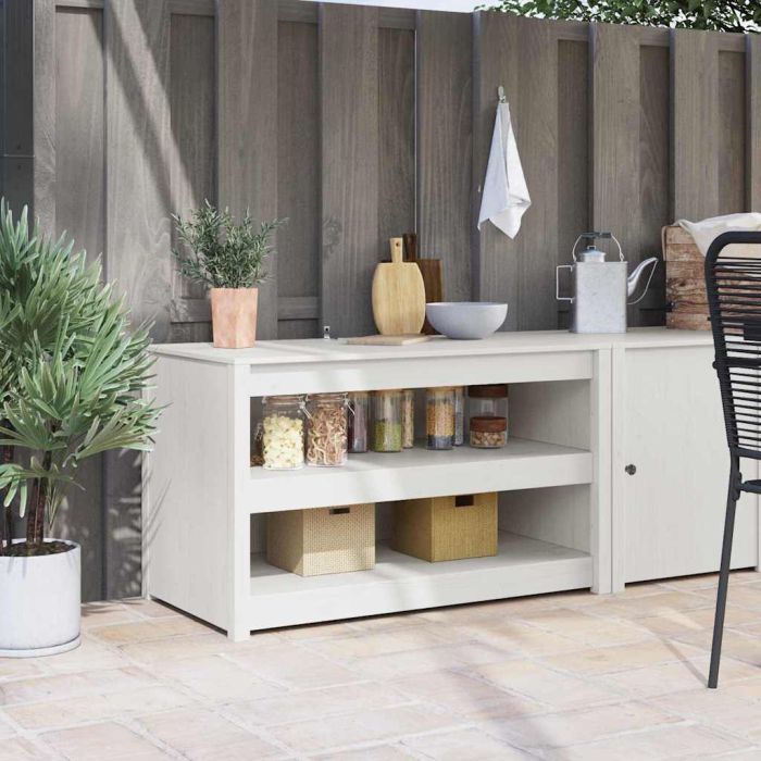 Kitchen Cabinet White pinewood Pinewood Medium Shelving
