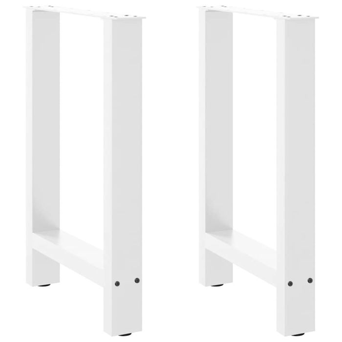 Coffee Table Legs White 2 pcs 50x(72-73) cm Steel