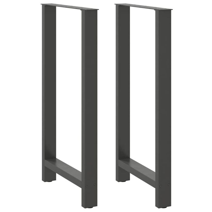 Coffee Table Legs Anthracite 2 pcs 60x(110-111) cm Steel