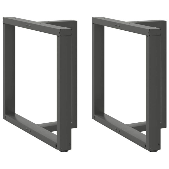 Dining Table Legs T-Shaped 2 pcs Anthracite 70x35x(72-73) cm Steel