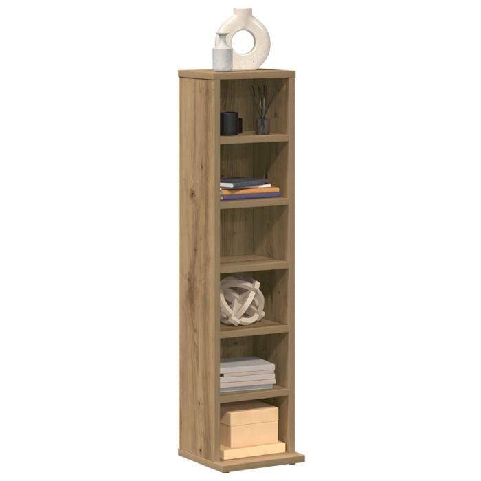CD Cabinet Artisan Oak 21x20x88 cm Engineered Wood