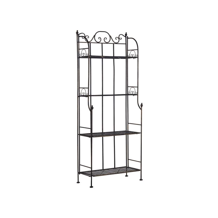 4 Tier Metal Shelving Unit Black ISERNIA