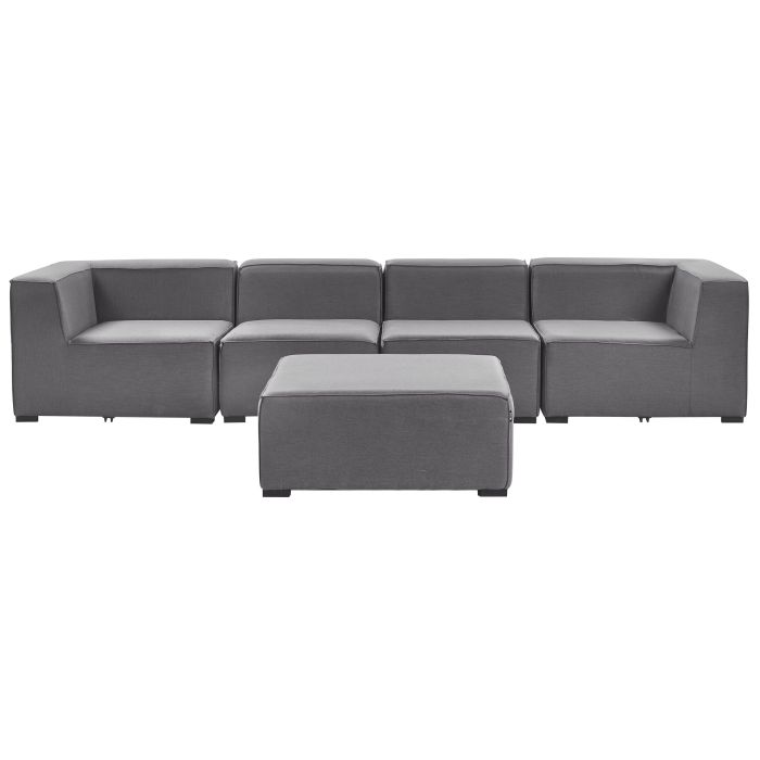 4 Seater Modular Garden Sofa Set Grey AREZZO