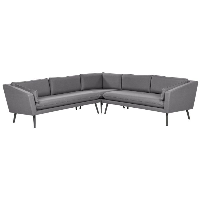 5 Seater Modular Garden Corner Sofa Grey LORETELLO