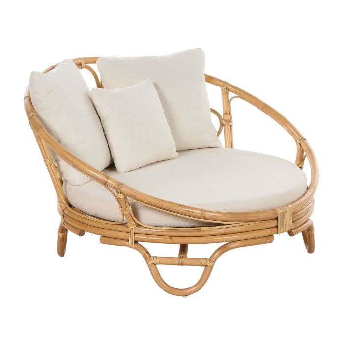 Rattan Garden Daybed Natural ROSSANO
