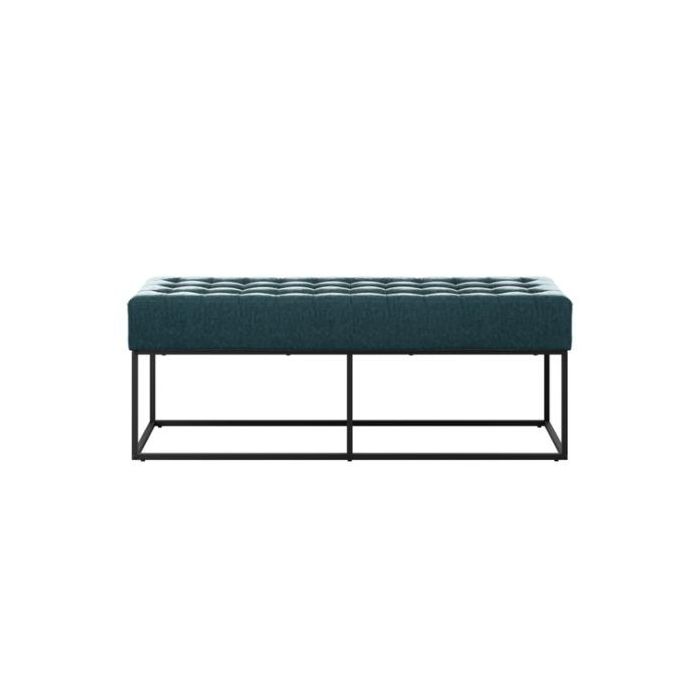 Hudson Bench with Black Legs - Yale Blue