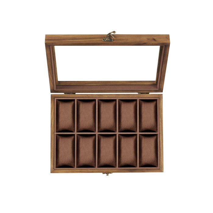 Watch Box with 10 Slots Rustic Walnut