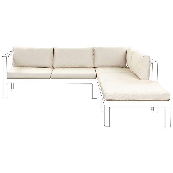 Outdoor Cushion Cover Set MESSINA Off-White