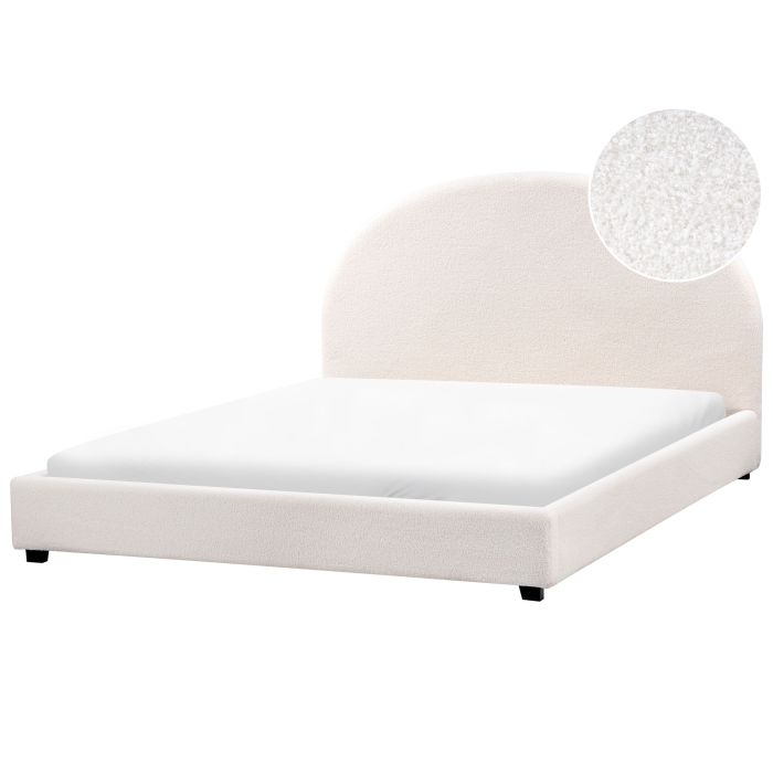 EAUCLUSV Waterbed Boucle 160 x 200 cm (EU King Size) Off-White
