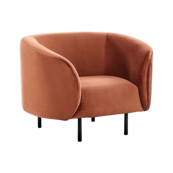 Armchair LOEN Velvet Orange