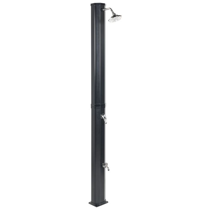 POTOCALMA Freestanding Outdoor Solar Shower Black