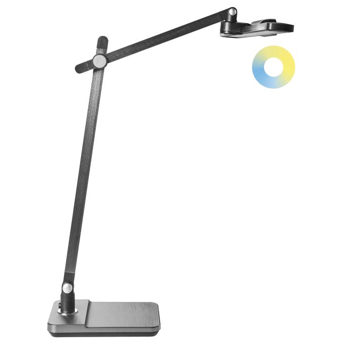 CADDINGTON LED Desk Lamp with Dimmer - Grey