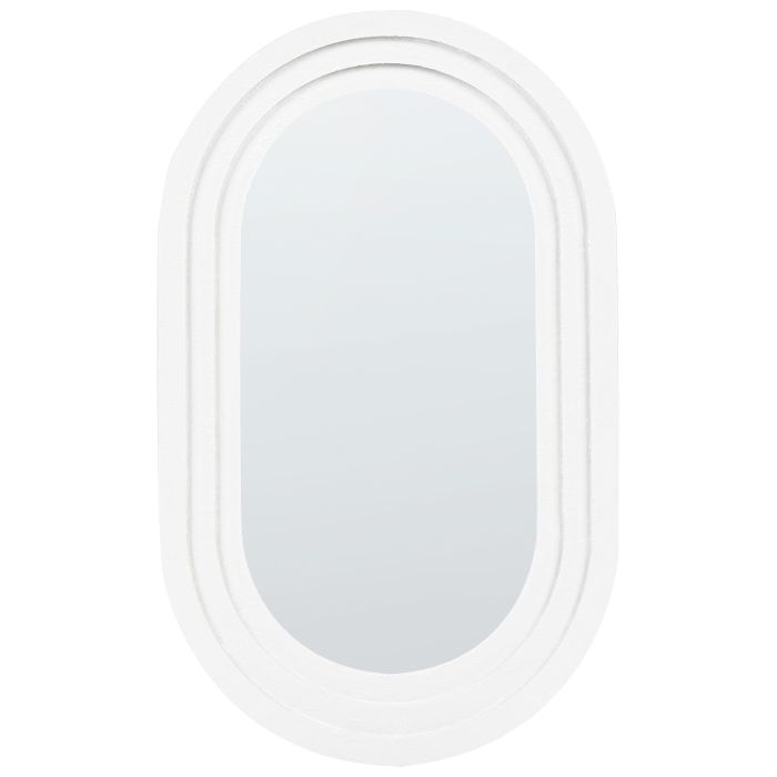 Wall Mirror MASSILLY 43 cm 69 cm White