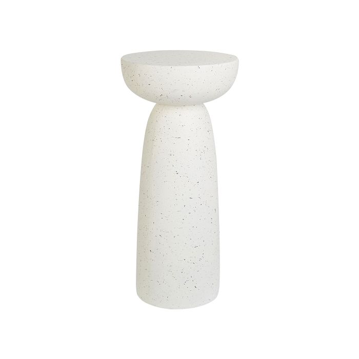 Accent Side Table Off-White Terrazzo Effect CADINI