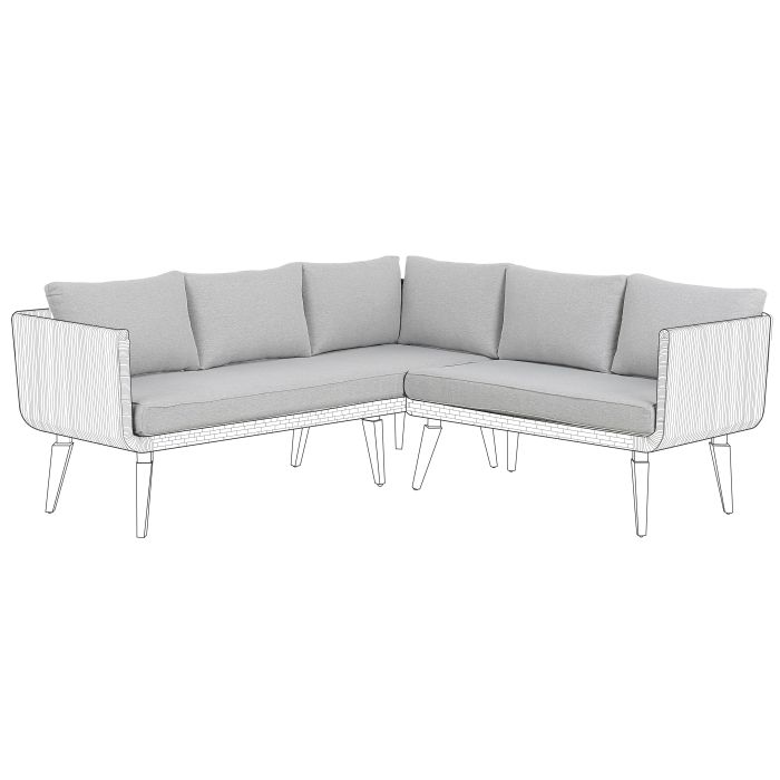ALACMO Outdoor Cushion Cover Set Grey
