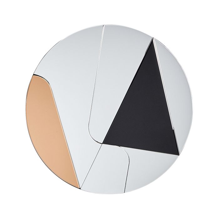 Wall Mirror TROUVILLE 80 cm 80 cm Black/ Gold