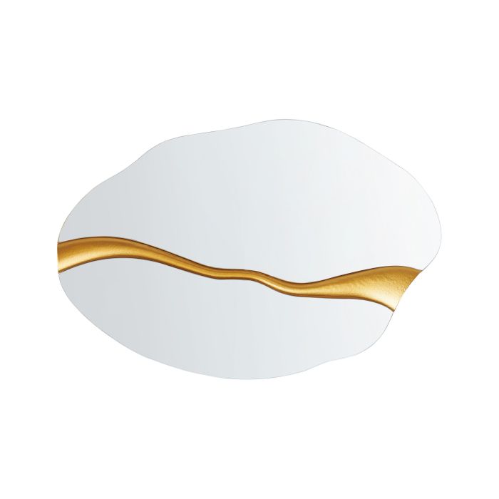 Wall Mirror POIVRES 90 cm 60 cm Gold