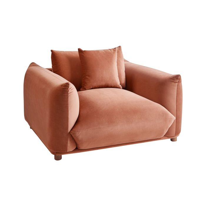 Armchair - LVUOS Velvet Golden Brown