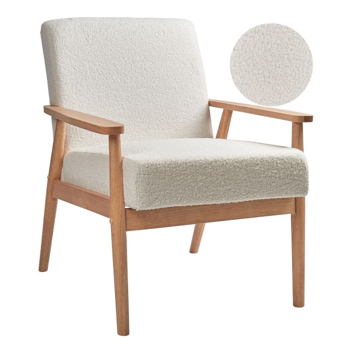 Armchair ESRUM Boucle Off-White