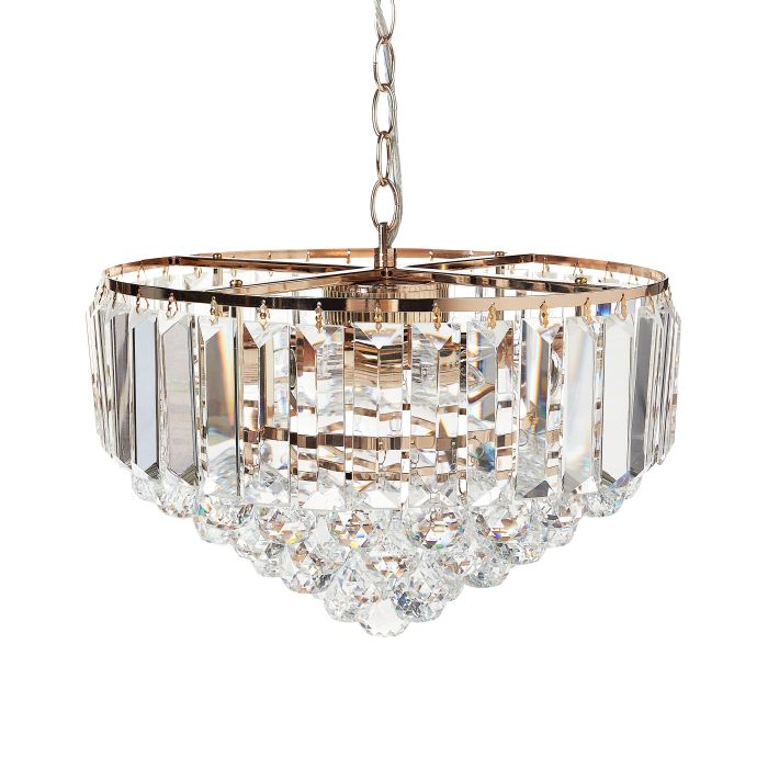 Chandelier ACHEIRO S Crystal Gold