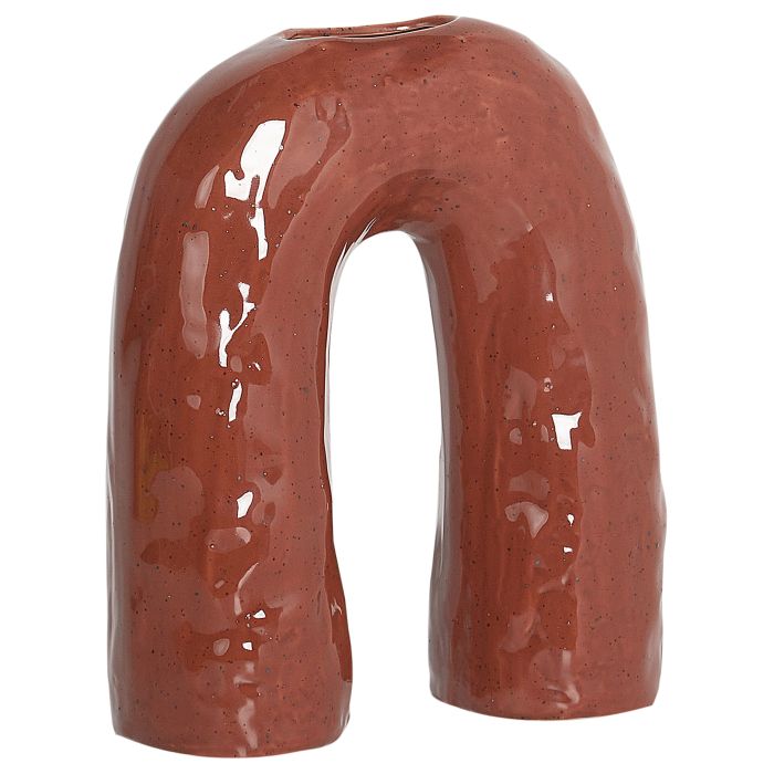 Flower Vase PERCH Stoneware 29 cm Brown