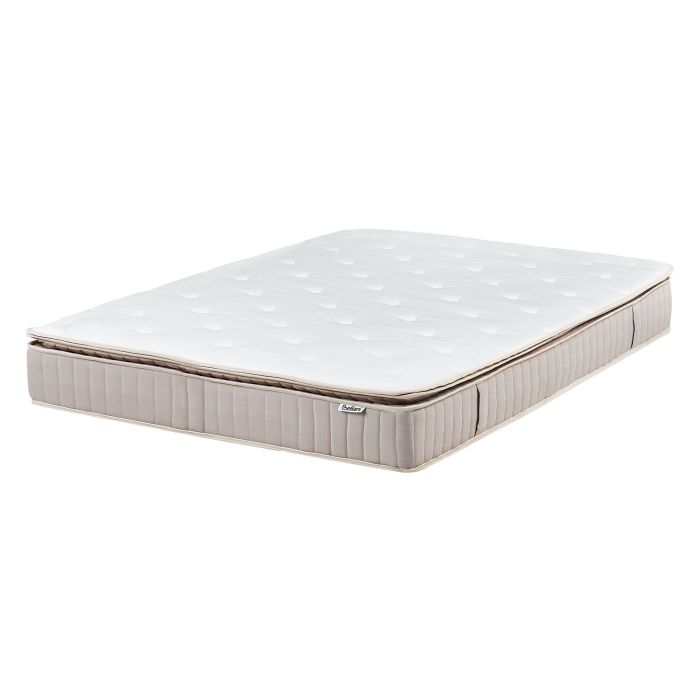 DELICE Latex Pocket Spring Mattress Firm 140 x 200cm EU Double - White with Beige