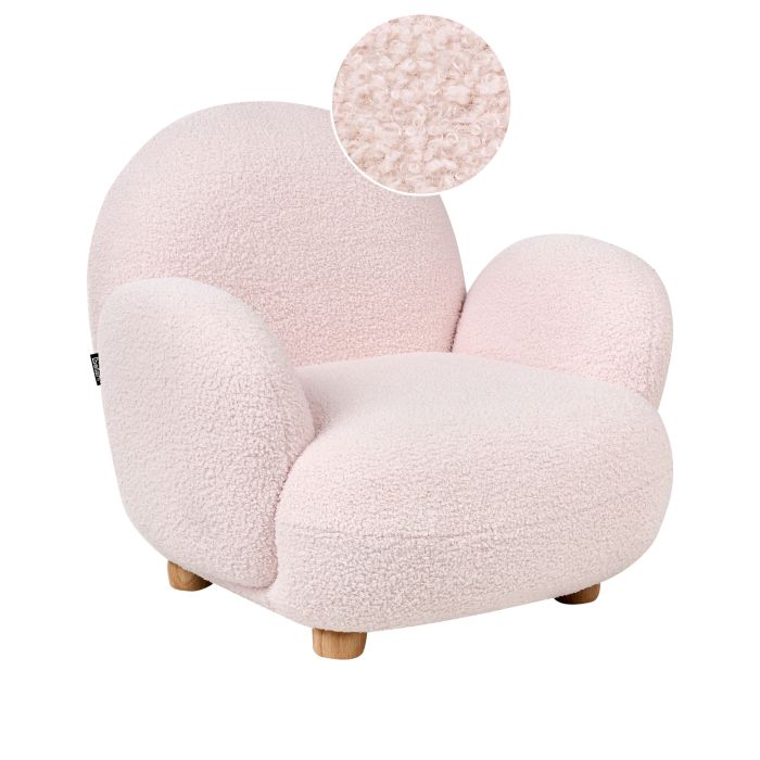 NAESTVED Kids Boucle Armchair Pastel Pink