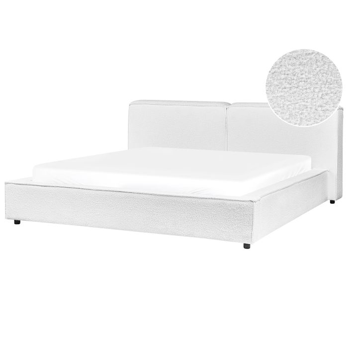 LINARSD Waterbed Boucle 180 x 200 cm (EU Super King) White